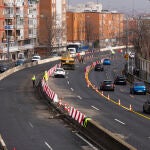 Radar de tramo de la A5 inoperativo por las obras de soterramiento. © Jesús G. Feria. 