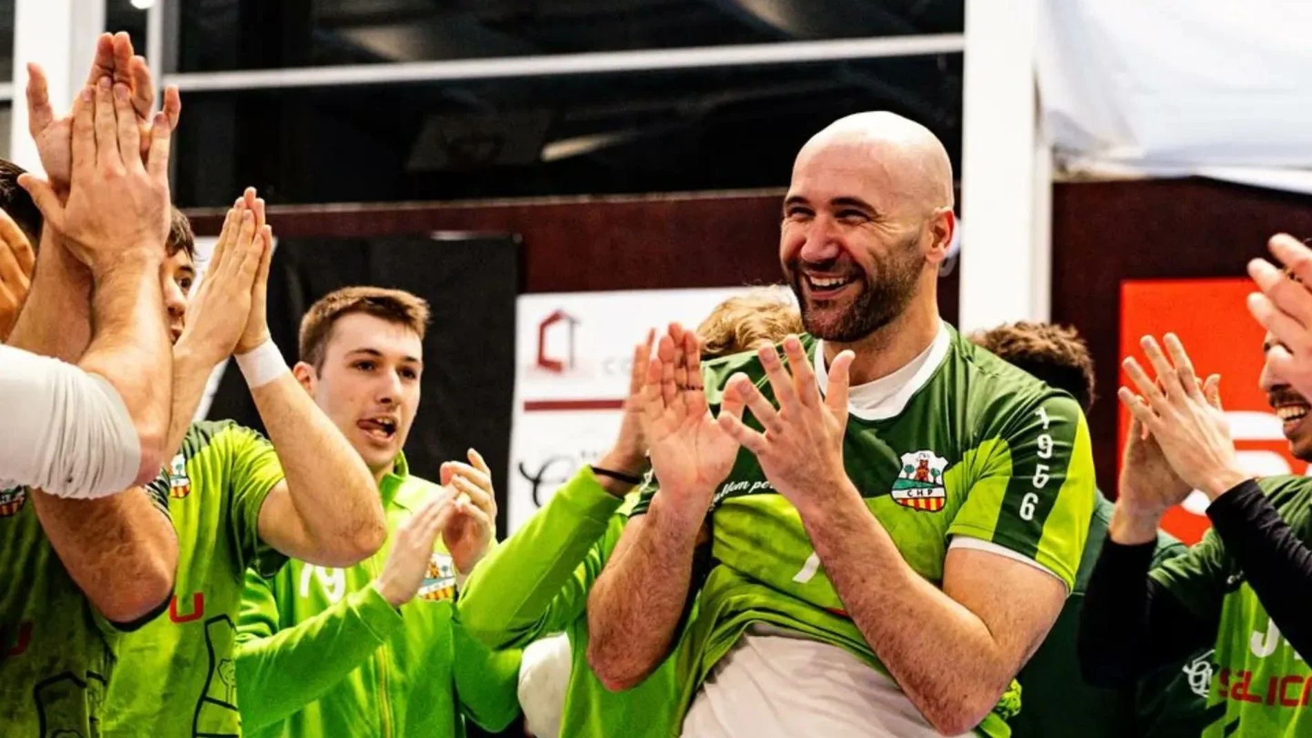 Joan Cañellas se despidió del balonmano en el equipo de su pueblo, el Palautordera