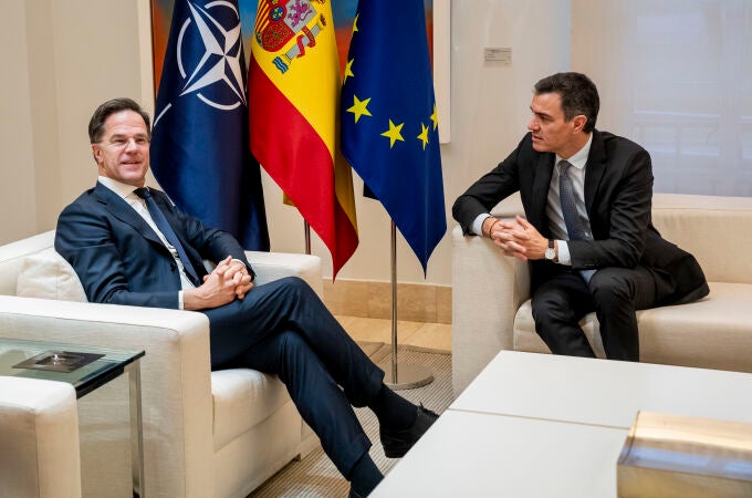 Sánchez se reunió con el secretario general de la OTAN, Mark Rutte, para hablar de gasto militar 