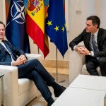 Pedro Sánchez recibe al secretario general de la OTAN, Mark Rutte 