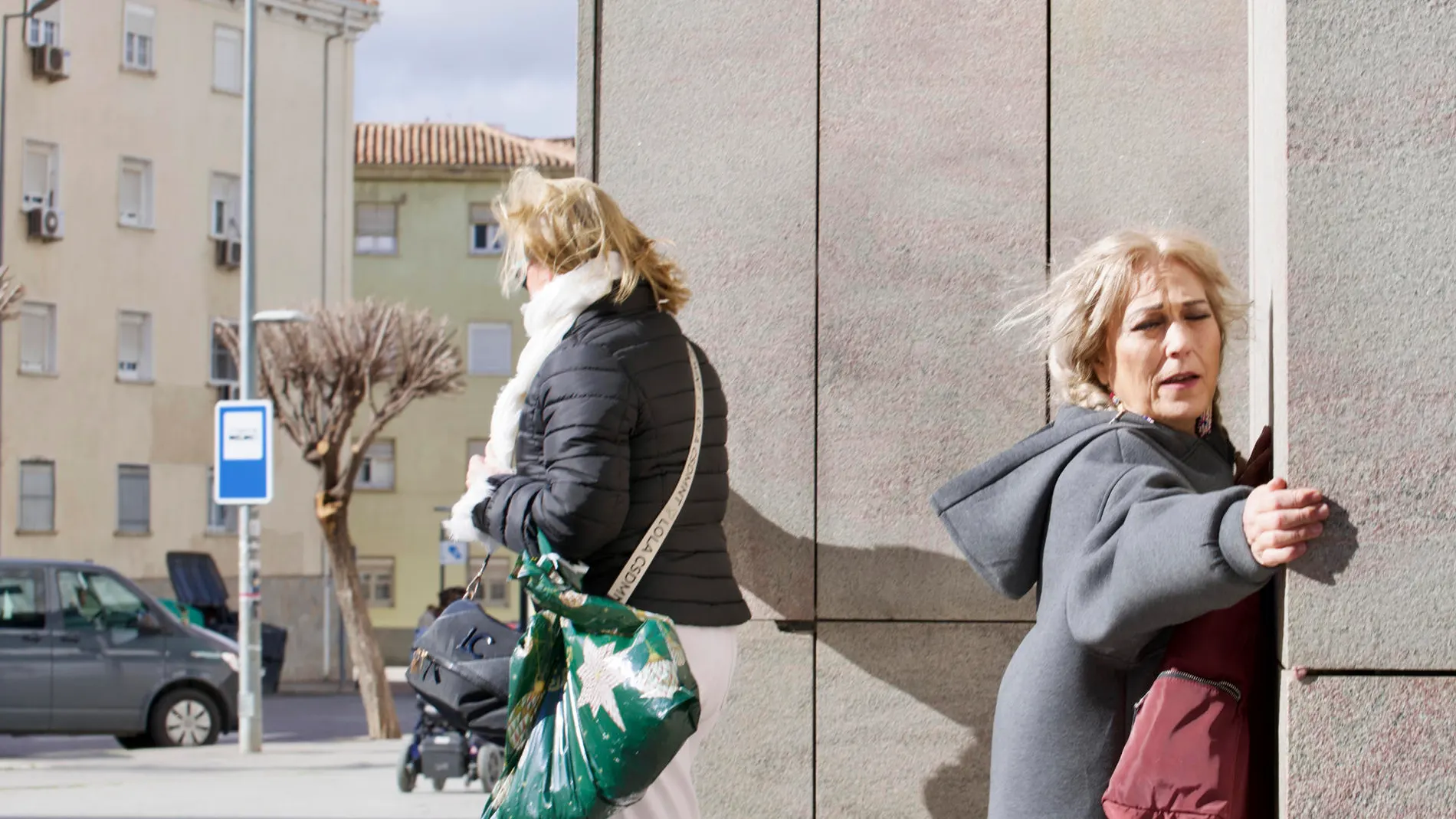 Borrasca Herminia: el viento tira a peatones en Jaén, atendidos por los servicios sanitarios