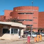 Imagen del edificio del puesto de mando de FGV en València Sud, que resultó arrasado por la dana