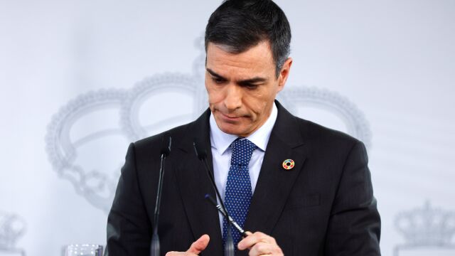 Comparecencia del presidente de Gobierno Pedro Sánchez tras la reunión del Consejo de Ministros. © Jesús G. Fe