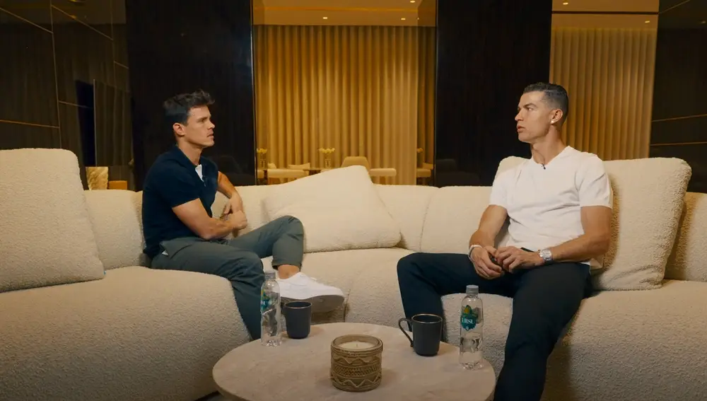 Edu Aguirre y Cristiano Ronaldo en 'Los amigos de Edu'