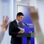 Comparecencia del presidente de Gobierno Pedro Sánchez tras la reunión del Consejo de Ministros. © Jesús G. Fe