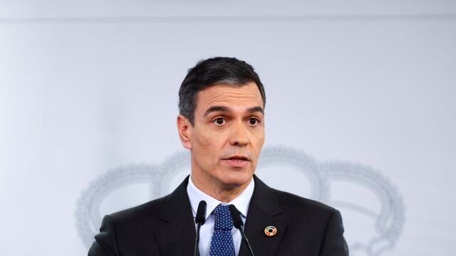 Comparecencia del presidente de Gobierno Pedro Sánchez tras la reunión del Consejo de Ministros.© Jesús G. Feria