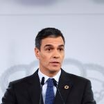 Comparecencia del presidente de Gobierno Pedro Sánchez tras la reunión del Consejo de Ministros.© Jesús G. Feria