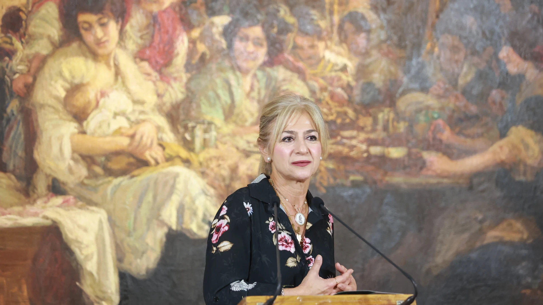 Patricia del Pozo, ayer en el Museo de Bellas Artes de Sevilla