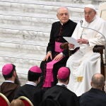 El Papa Francico, esta mañana, en el Vaticano