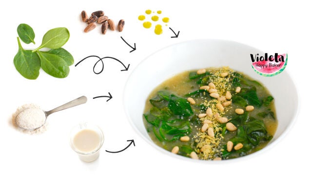 espinacas súper cremosas