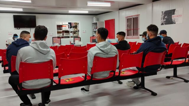 Las instalaciones de Cruz Roja donde fueron agredidos los agentes