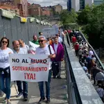 Imagen de archivo de una de las numerosas protestas ciudadanas a favor del soterramiento del tren en Valladolid