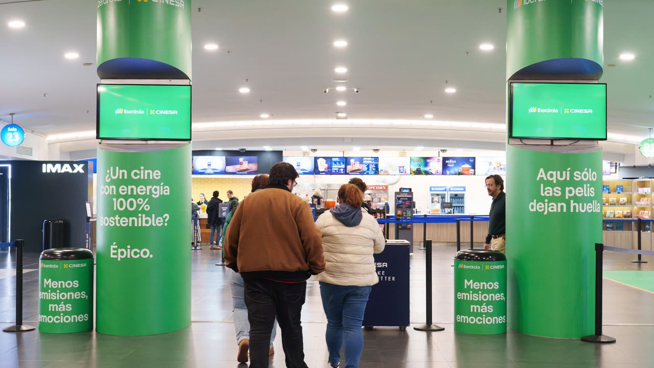 Iberdrola y Cinesa se unen para un futuro más sostenible: electricidad 100% renovable en todas las salas de cine