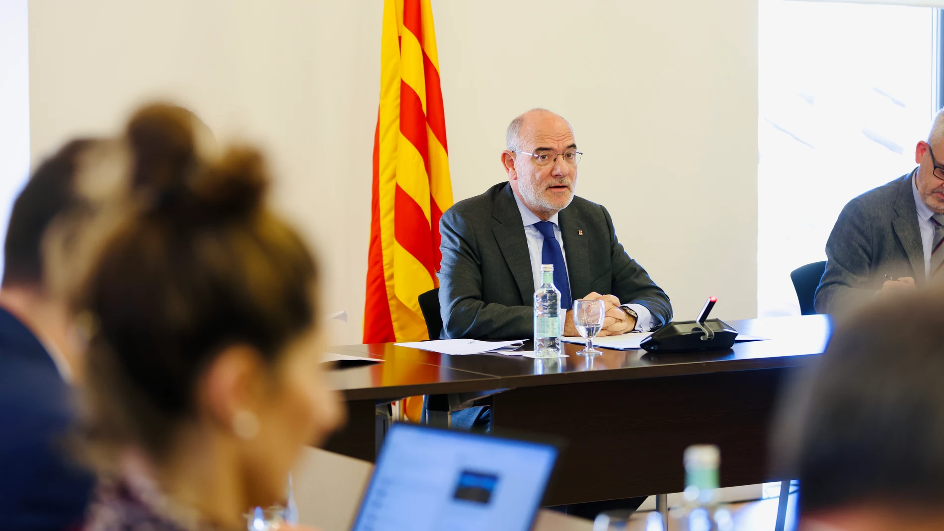 El conseller de Acción Exterior y Unión Europea de la Generalitat, Jaume Duch, en la Comisión Interdepartamental de Acción Exterior REMITIDA / HANDOUT por GOVERN Fotografía remitida a medios de comunicación exclusivamente para ilustrar la noticia a la que hace referencia la imagen, y citando la procedencia de la imagen en la firma 05/02/2025