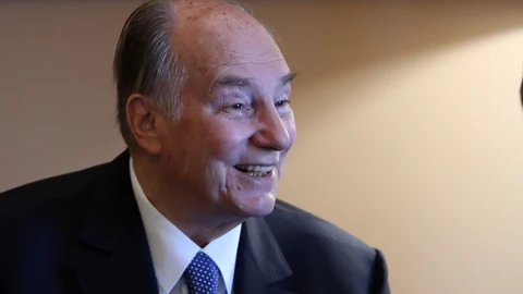 Prince Karim Aga Khan IV at the Belem Palace in Lisbon