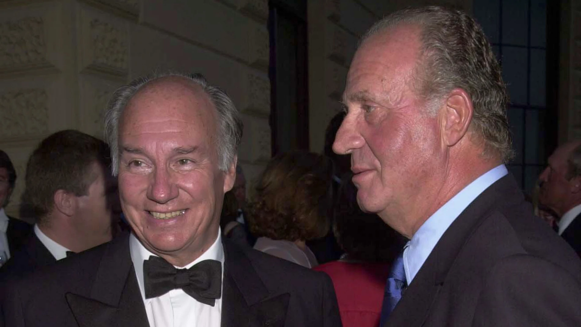 Aga Khan IV jutno al Rey Juan Carlos I