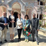  La concejala de Turismo, Eventos y Marca Ciudad, Blanca Jiménez; el gerente de la Sociedad Mixta y presidente de la Spain Film Commission, Juan Manuel Guimeráns; la directora de la oficina de Turespaña en India, Elena Orland, y el director de Casa de la India, Guillermo Rodríguez, presentan Valladolid como destino de turismo cinematográfico para el cliente de India