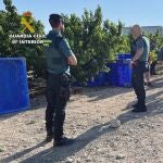 Un momento de la operación contra la explotación laboral