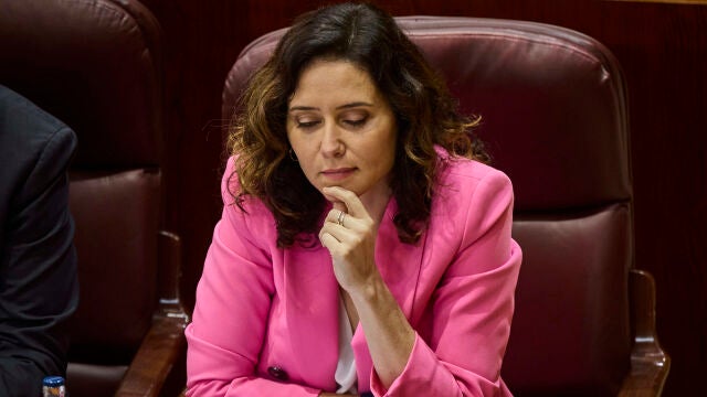 Isabel Díaz Ayuso, en la Asamblea de Madrid