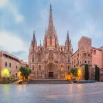 Panorámica de la catedral de Barcelona