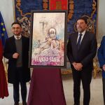 Imagen del cartel de la Semana Santa de Alicante con la Virgen de las Angustias de Salzillo como protagonista