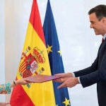 Margarita Robles y Pedro Sánchez, en una foto de archivo