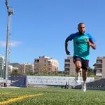 Dani Alves en la ciudad deportiva del Barça 