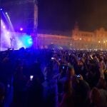 Concierto de Manuel Carrasco, en la Plaza de España de Sevilla