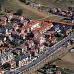 Vista aérea de Villaquilambre (León)