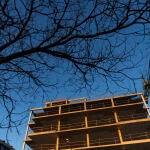 Edificio de viviendas en construcción en Madrid. 