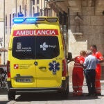 Los servicios de emergencia atienden a un hombre que sufrió un golpe de calor en Ciudad Rodrigo (Salamanca)