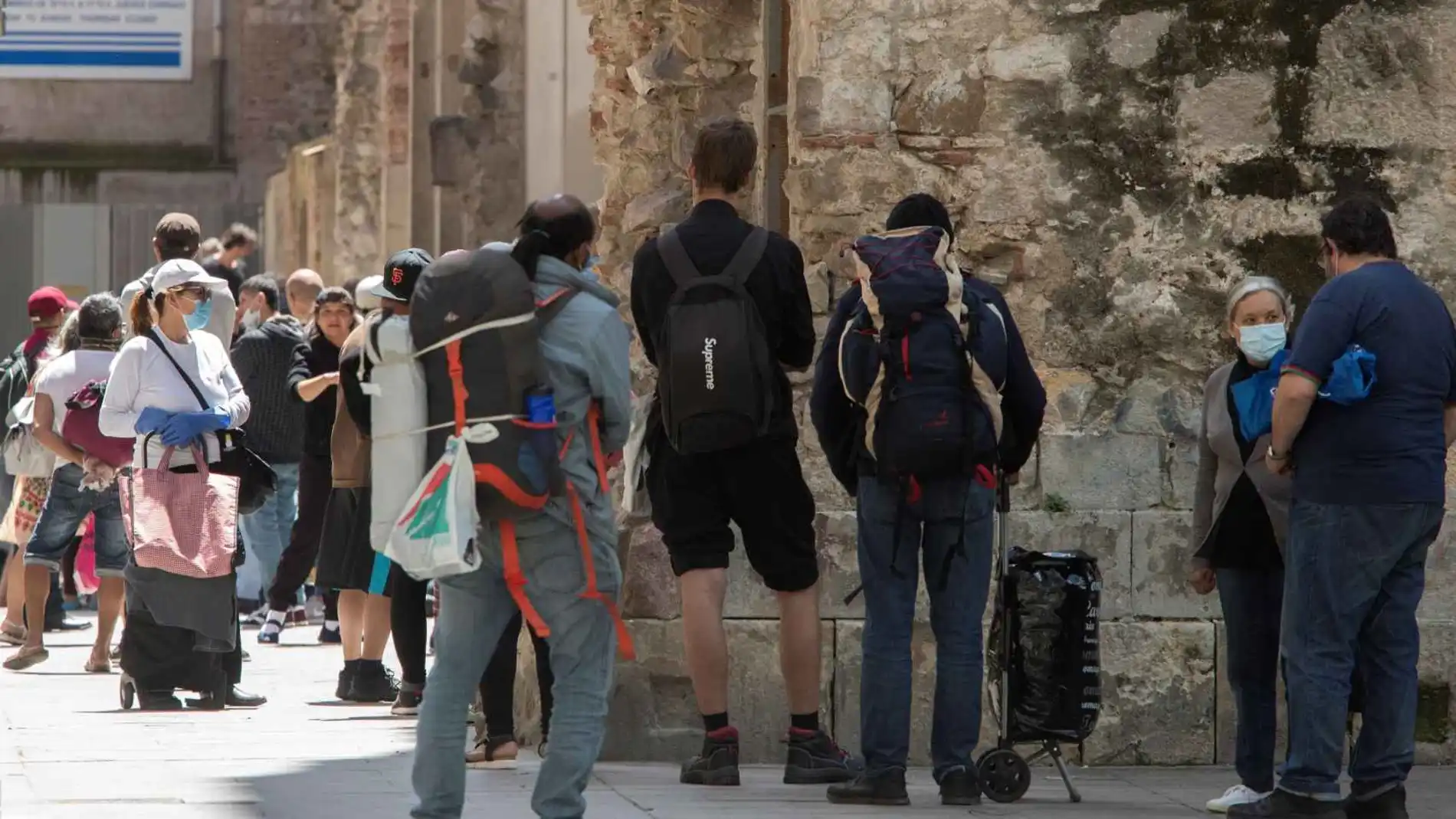 Comedor Social Reina de la Paz, ubicado en el Raval de Barcelona