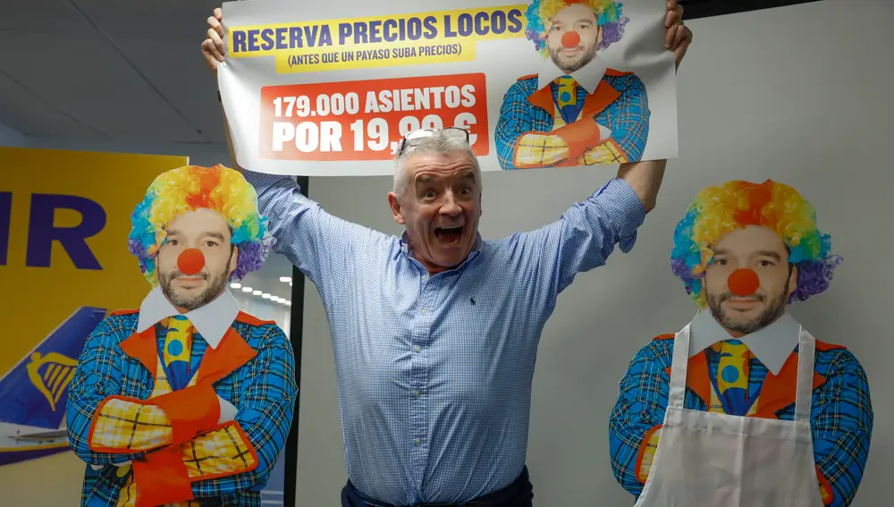 Rueda de prensa del presidente de Ryanair, Michael O'Leary