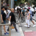 Carril bici en Barcelona