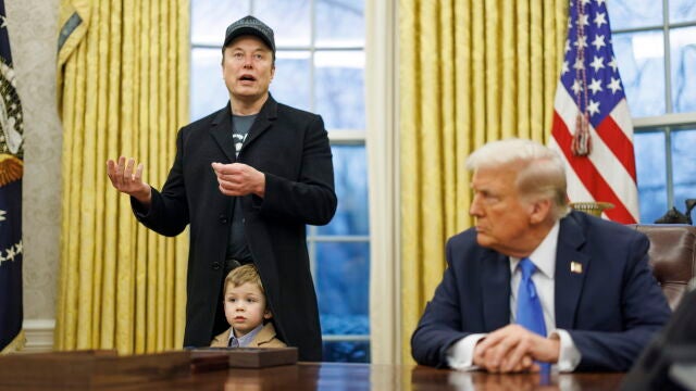 Elon Musk, con Trump en el Despacho Oval