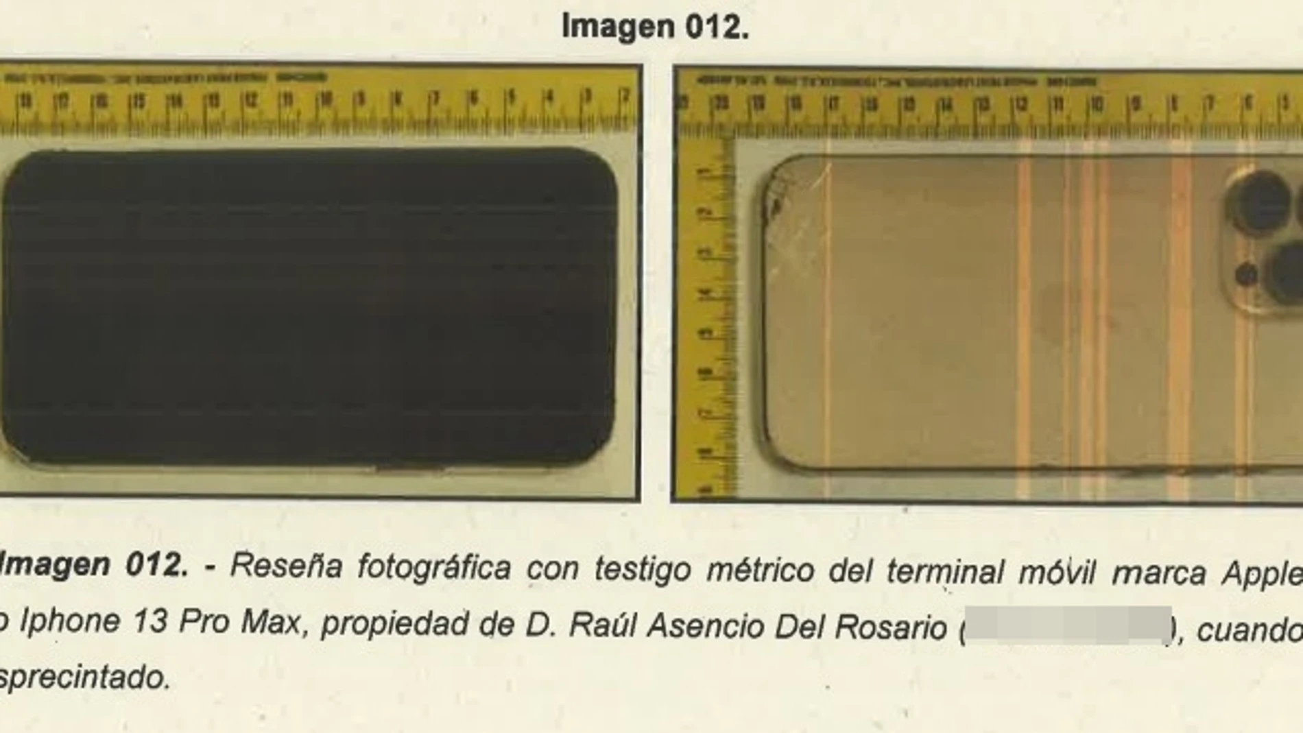 Teléfono de Raúl Asencio