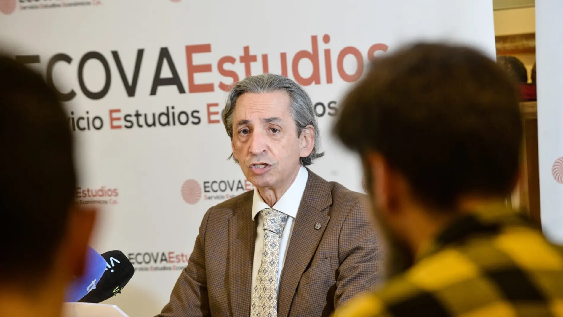 Juan Carlos de Margarida durante su intervención ante los medios de comunicación