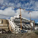 Aspecto que presenta actualmente el hotel El Algarrobico, en Carboneras (Almería)