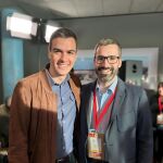 Pedro Sánchez junto a Francisco Lucas, el pasado enero de 2024