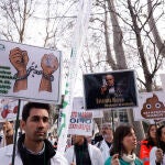 Manifestación de médicos para exigir estatuto propio