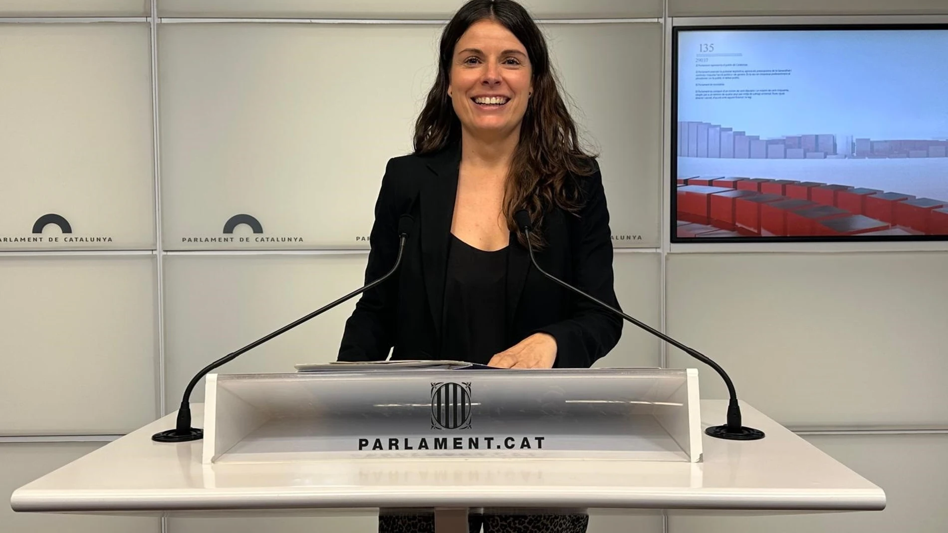 La portavoz de Junts en el Parlament, Mònica Sales EUROPA PRESS 13/02/2025