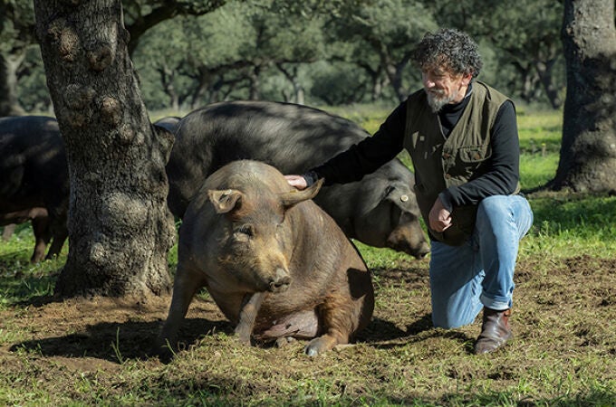 Florencio Sanchidrián junto a un hermoso ejemplar