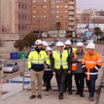 El alcalde de Valladolid, Jesús Julio Carnero, visita las obras de Arco Ladrillo