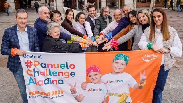 MADRID.-Torrejón.- El municipio se suma al 'Pañuelo Challenge' de la Fundación Aladina por el Día del Cáncer Infantil