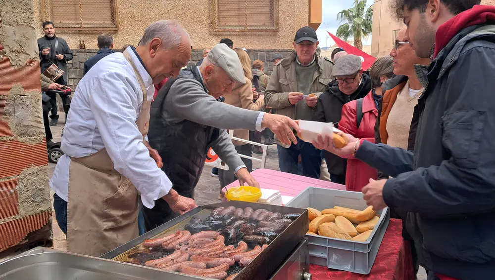 Degustación de embutido