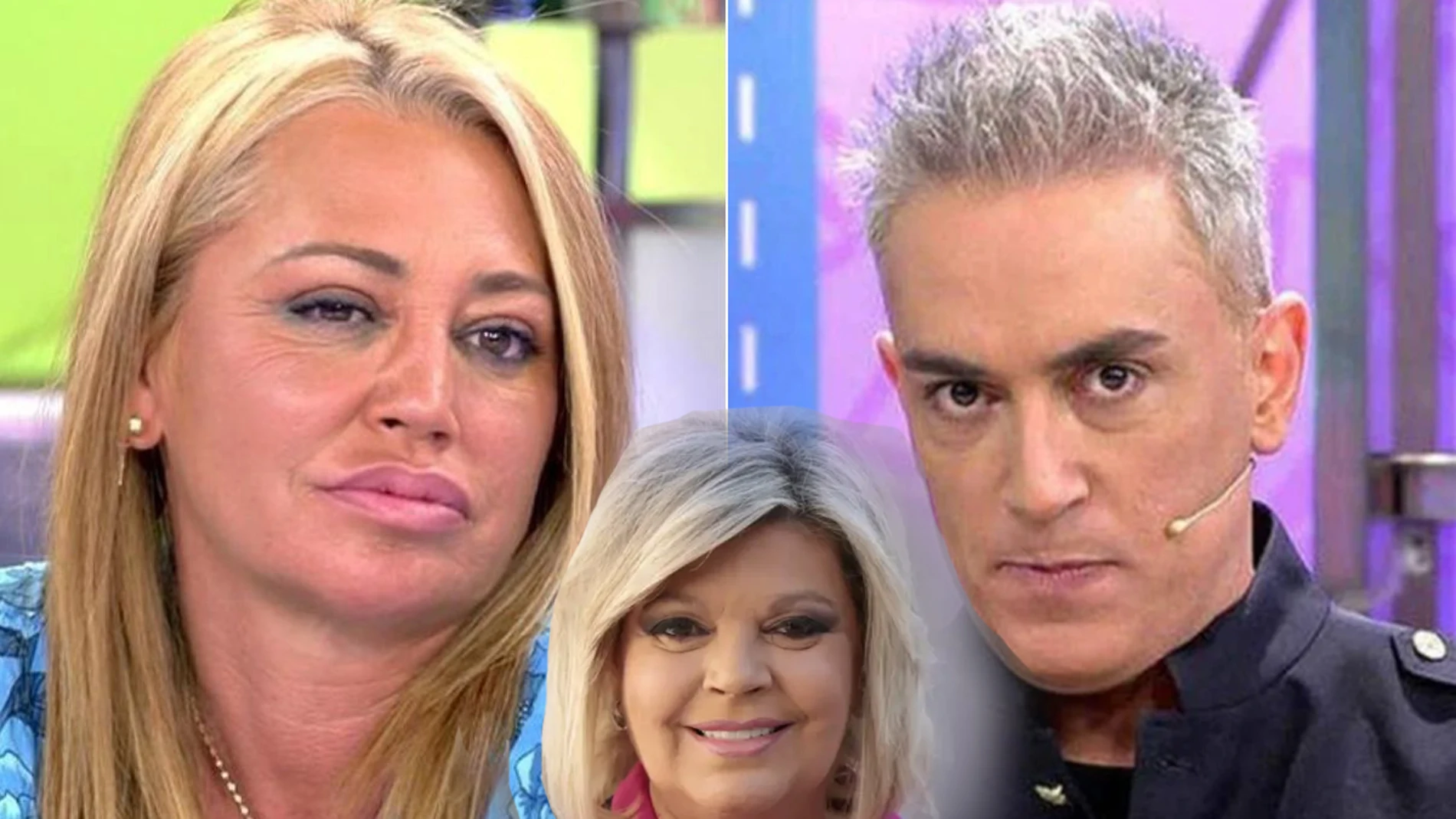 Belén Esteban y Kiko Hernández junto a Terelu Campos