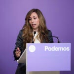 Rueda de prensa de Podemops en Madrid