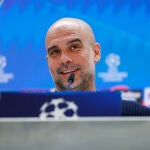 Pep Guardiola press conference for Manchester City - UEFA Champions League