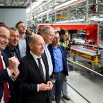 German Chancellor Scholz visits VW plant in Emden