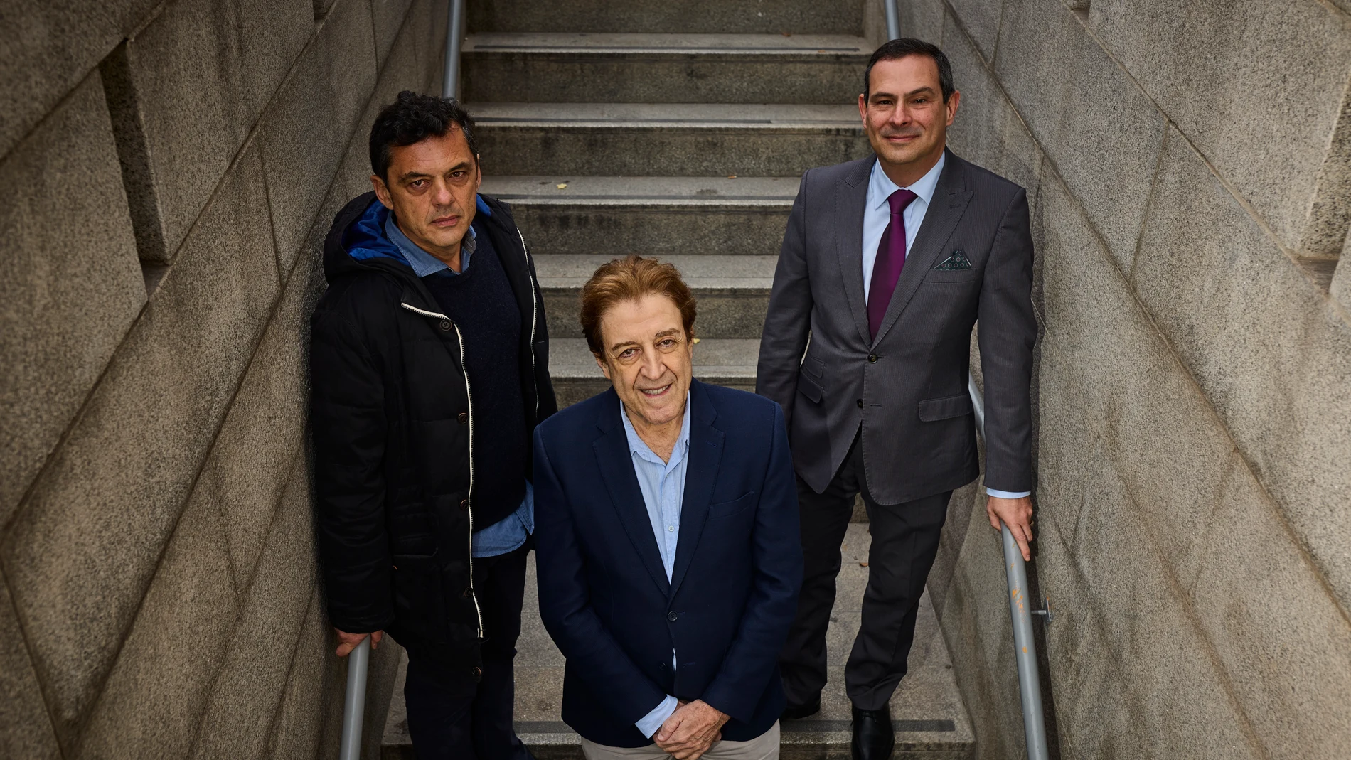 Los tres científicos que lideran la investigación con diferentes tipos de ceguera